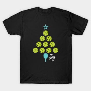 Christmas Pickleball Christmas Tree Joy T-Shirt